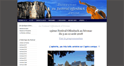 Desktop Screenshot of etretat-festivaloffenbach.fr